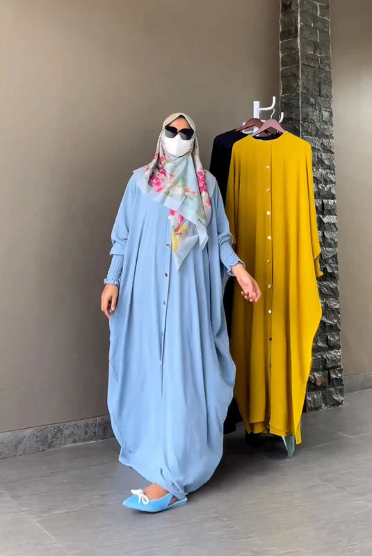 Luluah ™️ - Baggy Puff Sleeve Abaya