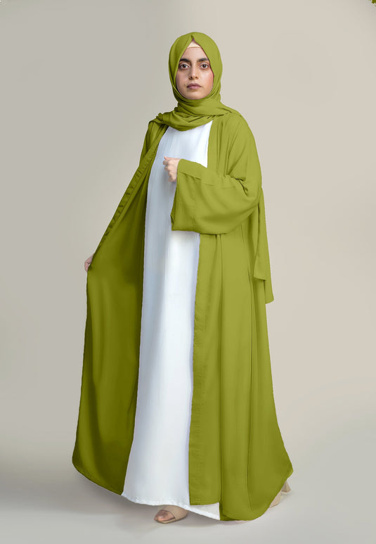 Kimono Abaya - Pickle Green