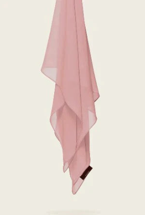 Luxury Chiffon Hijab - Dusty Rose