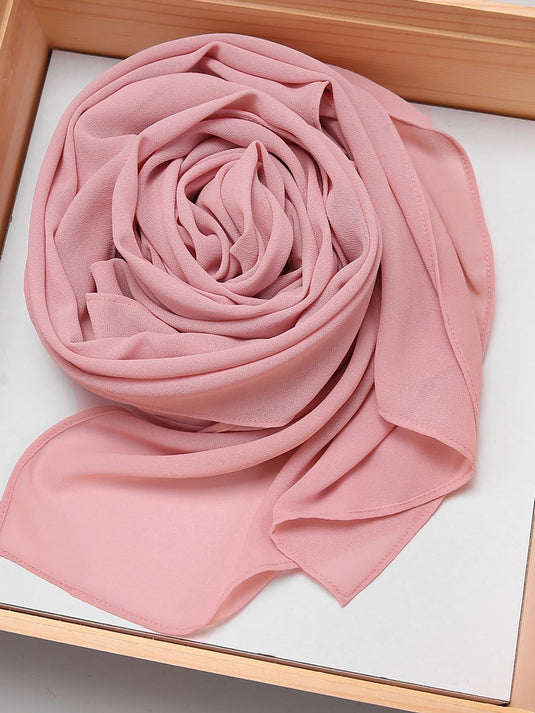 Luxury Chiffon Hijab - Dusty Rose