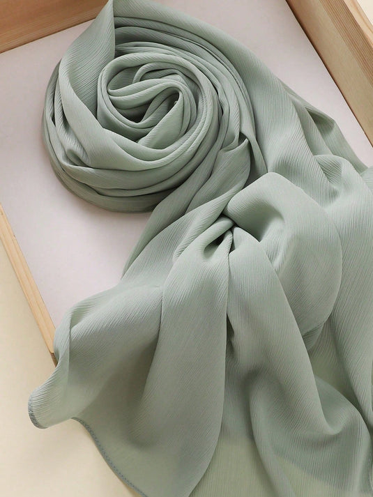 Luxury Chiffon Hijab - Mint Green